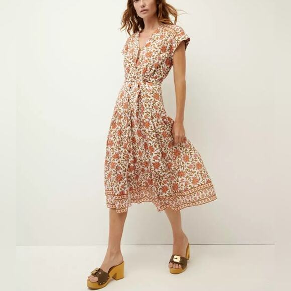 NWTG Veronica Beard Lexington Floral Block-Print Dress- Size 4 - Picture 1 of 7